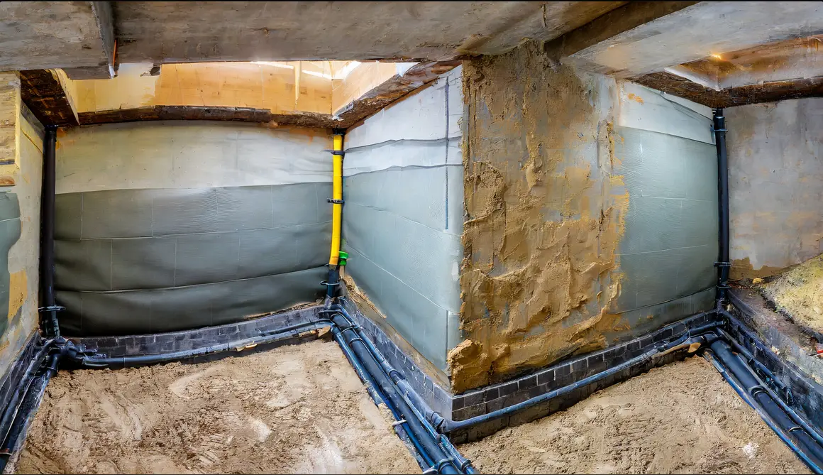 Basement Waterproofing Transformation A Visual Comparison Of A Previously Damp And Vulnerable Basement Turned Into A Dry And Secure Space Through Effective Waterproofing
