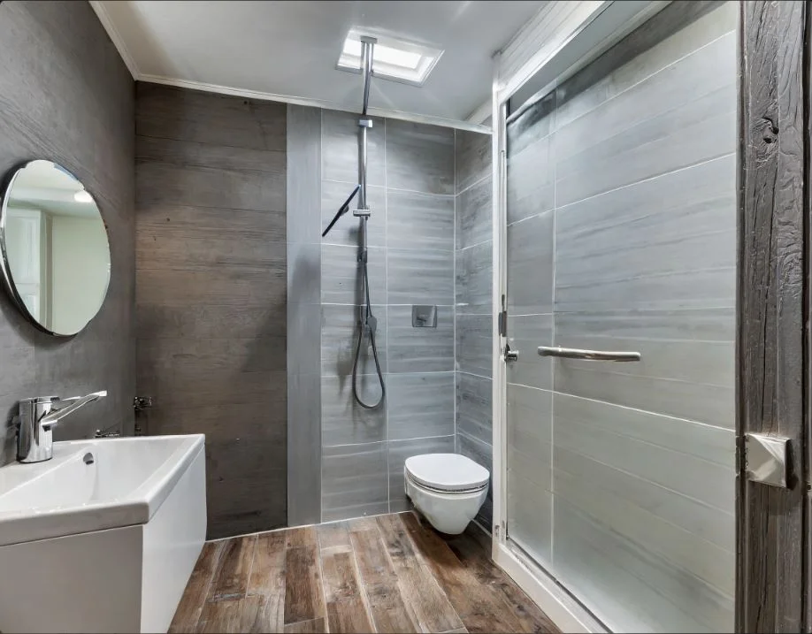 Basement Modern Bathroom Shower